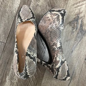 Jessica Simpson Snakeskin Platform Shoes Size 12